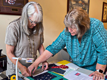 Wallet Class - Deb C with Teacher Suzi